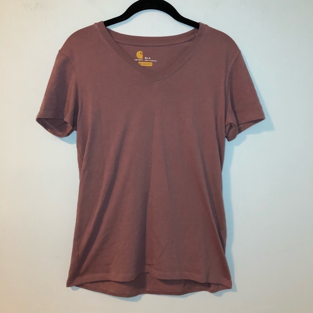 Carhartt Relaxed Fit Purple Short Sleeve T-Shirt Size Small